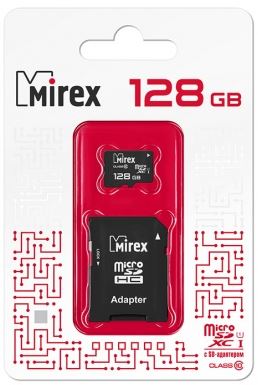 Карта памяти MIREX micro SDXC 128Gb (UHS-I, Class 10) c/а купить за 0 руб. в Новосибирске