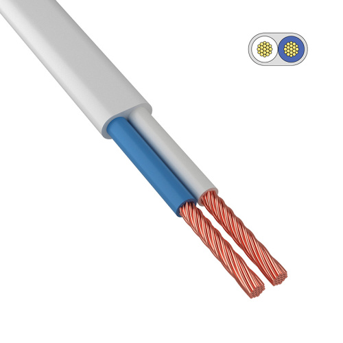 Провод ШВВП 2х0,5 белый, ГОСТ НКЗ, 209875 купить за 22 руб. в Новосибирске