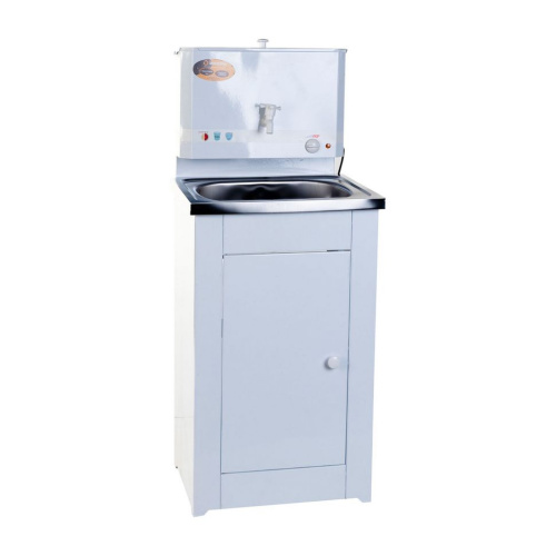 Умывальник дачный, с подогревом, нержавеющая мойка, цвет белый 74/4/1 купить за 6&nbsp;190 руб. в Новосибирске