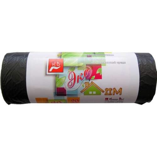 Мешки для мусора ПНД 60л 7мкм 20шт/рул черные 58х68см, ЭКО ДОМ, 767957 купить за 58 руб. в Новосибирске