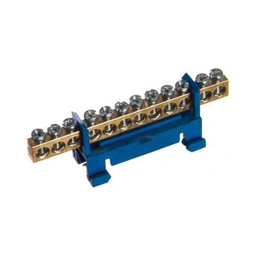 Шина "N" нулевая с изолятором на DIN-рейку 6*9мм стойка мал. 10групп TDM (SQ0801-0013) купить за 129 руб. в Новосибирске