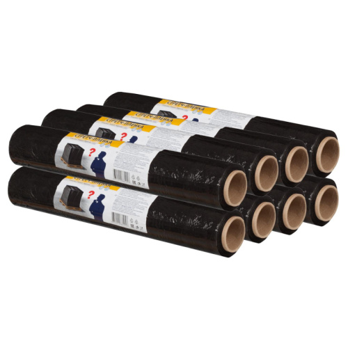 Стрейч-пленка ЧЁРНАЯ 50см, 23мкр, 350м купить за 381 руб. в Новосибирске