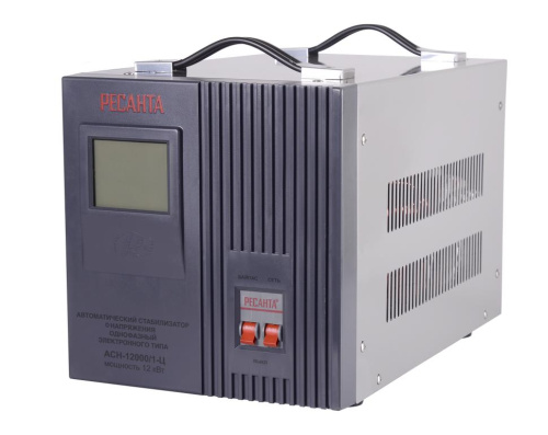 Стабилизатор напряжения АСН-12000/1-Ц Ресанта, 63/6/10 купить за 21 290 руб. в Новосибирске