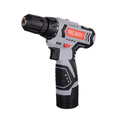 Шуруповерт аккумуляторный ДА-12-2Л Ресанта, (Li-ion, 40Нм) 2скорости, 75/14/1 купить за 2 790 руб. в Новосибирске
