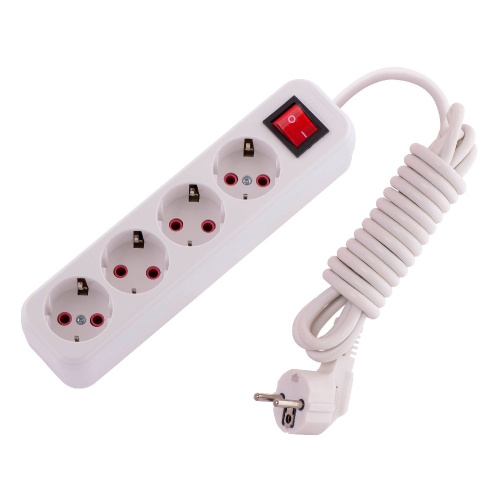 720-0403-402 LILA Удлинитель с/з 4 вх. 3 м. с вык. (3500Вт) купить за 907 руб. в Новосибирске