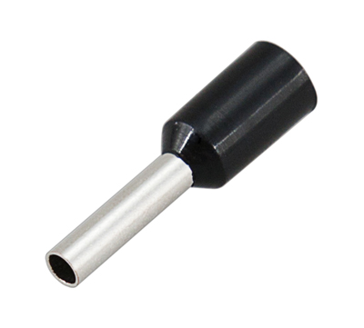 Наконечник штыревой ВТУЛОЧНЫЙ 1.5мм² изолированный (НШВИ F-8мм) черный REXANT купить за 10 руб. в Новосибирске