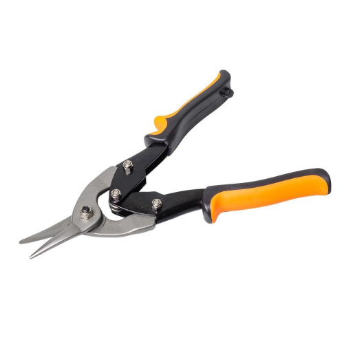 Ножницы по металлу 250 мм., прямой рез, двухкомпонентные рукоятки "ВИХРЬ" купить за 610 руб. в Новосибирске