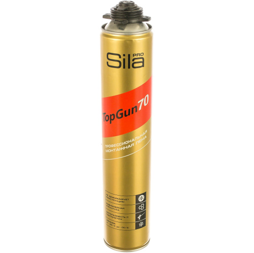 Монтажная пена профессиональная Sila Pro TopGun 70 winter, 880 мл, зима -18ºС, ( 1уп -12 шт), A1478Z купить за 0 руб. в Новосибирске