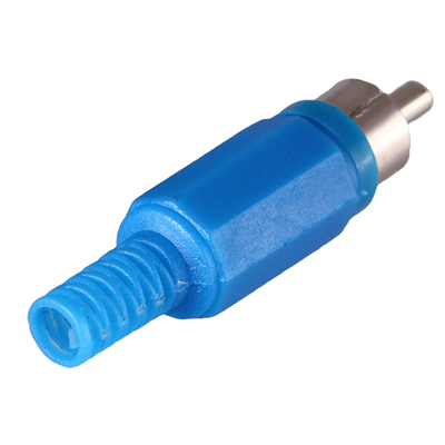 РАЗЪЁМ  Штекер RCA   " Синий"  REXANT купить за 0 руб. в Новосибирске