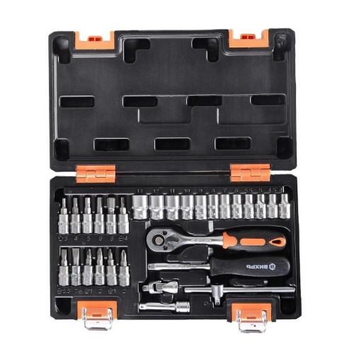 Набор инструментов, 1/4" , CrV, пластиковый кейс 29 предм 73/6/7/1 "ВИХРЬ" купить за 2 290 руб. в Новосибирске