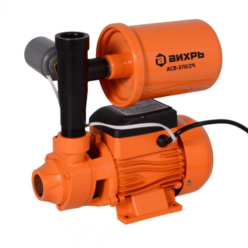 Насосная станция АСВ-370/2 Ч Вихрь, 370Вт, 45л/мин, напор 30м, 2л бак, 68/1/8 купить за 4&nbsp;490 руб. в Новосибирске