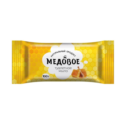 Мыло туалетное Медовое, 100 гр, 1179477 купить за 42 руб. в Новосибирске