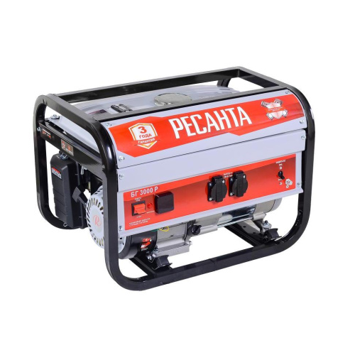 Генератор бензиновый БГ 3000 Р Ресанта, 64/1/43 купить за 21 647 руб. в Новосибирске