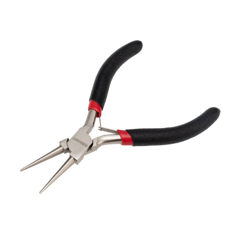 Круглогубцы REXANT Мини 120 мм никелированные, авторазжим, обливные рукоятки купить за 235 руб. в Новосибирске