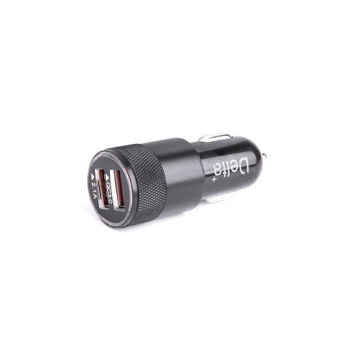 Автомобильный адаптер [ETL-AQC5V2A], 28Вт, 2USB, QC3.0, 5В2.1А, Delta+, черн., цв.коробка, (БЫСТРАЯ ЗАРЯДКА), 30234 купить за 0 руб. в Новосибирске