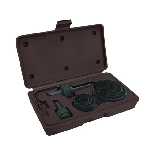 Набор кольцевых пил (коронок) Biber 71311 19-64 мм в кейсе (11 шт.), тов-069427 купить за 926 руб. в Новосибирске