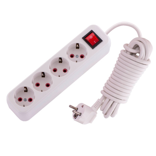 720-0405-402 LILA Удлинитель с/з 4 вх. 5 м. с вык. (3500Вт) купить за 1&nbsp;336 руб. в Новосибирске