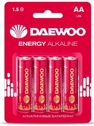 Батарейка LR6  Daewoo Energy BL-4 купить за 44 руб. в Новосибирске