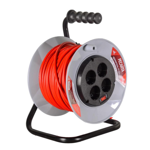 Удлинитель силовой на катушке, СУ-2х1-30/2, 2200Вт, (с выкл., 4 розетки) Ресанта, 61/118/4 купить за 3 286 руб. в Новосибирске