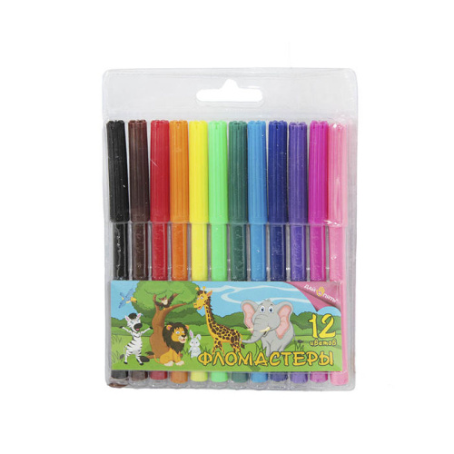 Набор фломастеров, 12цв. ДАЙ ПЯТЬ, арт. 848-12, ГОО033 купить за 0 руб. в Новосибирске