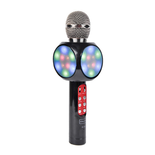 Караоке-микрофон Atom KM-1100L, 3Вт (моно), АКБ 1800мА/ч, Bluetooth - 4.1 (до10м), USB,AUX, беспр.микроф. купить за 0 руб. в Новосибирске