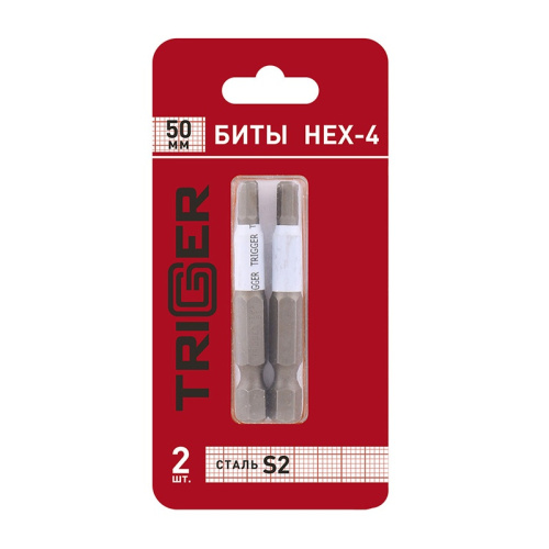 Биты Trigger 84978 Профи HEX-4 50 мм (2 шт.), тов-151828 купить за 159 руб. в Новосибирске