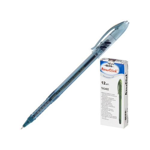 Ручка шар. 0.5, BEIFA, NanoSlick, ц/ч синий, масляные чернила, корп. прозрачный, арт. TA3402-BL, ГЛБ266 купить за 41 руб. в Новосибирске