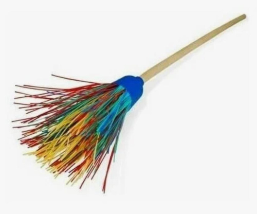 Метла круглая синтетическая 5 Колец с черенком купить за 0 руб. в Новосибирске