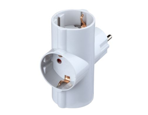 Тройник R-3G трехместный с заземлением 16А белый 4370 IN HOME купить за 0 руб. в Новосибирске