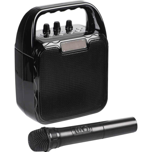 Караоке-система Atom KS-1100, 10Вт, АКБ 2400мА/ч, BT (до12м), USB, microSD, AUX, беспр.микроф. купить за 0 руб. в Новосибирске