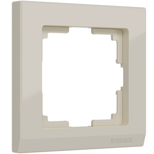Рамка Stark на 1 пост (слоновая кость) / WL04-Frame-01-ivory / W0011803 купить за 98 руб. в Новосибирске