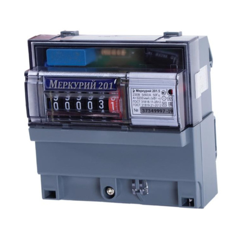 Счетчик Меркурий 201.5 5-60А/220В DIN, 7641 купить за 0 руб. в Новосибирске