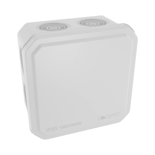 Коробка распределительная 100х100х50 IP55 DKC 53800 8+2 каб. вводами для открытой установки, 89445 купить за 217 руб. в Новосибирске