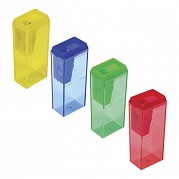 Точилка пластиковая, с контейнером, цвет корп. ассорти, FANCY, арт. FSH120, ГЗВ038 купить за 0 руб. в Новосибирске