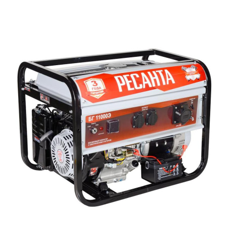 Электрогенератор БГ11000Э Ресанта, электростартер, 9000Вт, 3 года гарантии, 64/1/58 купить за 80 290 руб. в Новосибирске