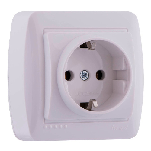 711-0200-122 DEMET Розетка с/з белый (10шт/120шт) купить за 230 руб. в Новосибирске