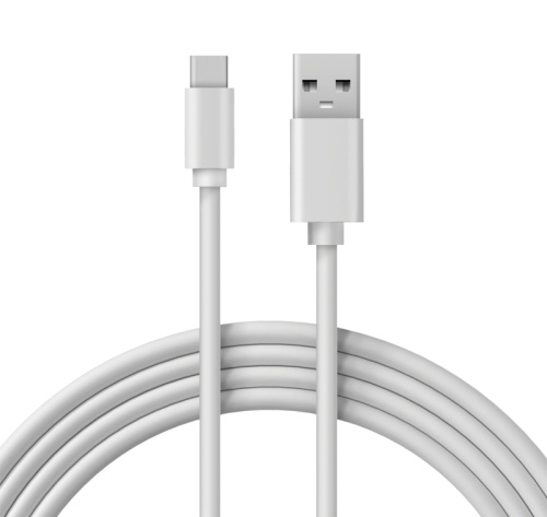 Кабель USB-A – Type-C, 3 А, 1м, ПВХ, белый REXANT купить за 321 руб. в Новосибирске