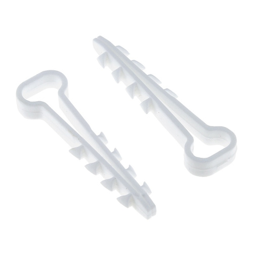 Дюбель-хомут для плоского кабеля 5-10 мм нейлон белый (уп. 100 шт.), тов-190598 купить за 112 руб. в Новосибирске