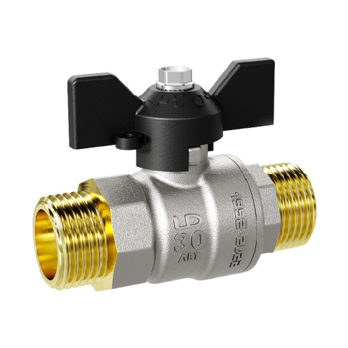 Кран шаровый PN40, 1/2" Н/Н, бабочка, тов-102775 купить за 483 руб. в Новосибирске