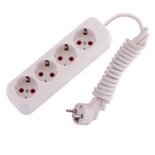 720-0402-401 LILA Удлинитель с/з 4 вх. 2 м. (3500Вт) купить за 646 руб. в Новосибирске