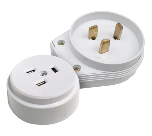 Разъем печной РШ/ВШ 32А 250В пластиковый накладной белый 9123 IN HOME купить за 233 руб. в Новосибирске