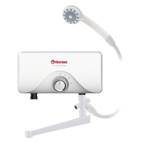 Водонагреватель проточный Thermex City 3500 с душ.лейкой и краном, тов-195213 купить за 0 руб. в Новосибирске