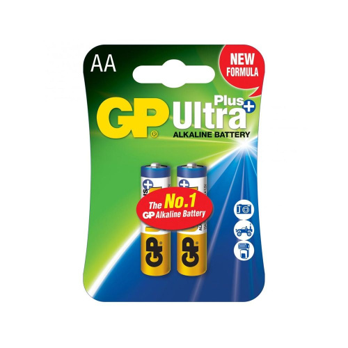 Батарейка LR6  GP Ultra Plus  15AUP-2CR2  BL-2 купить за 98 руб. в Новосибирске