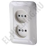 Розетка с/п 2-ая 16А, Прима, белый RS16-211-B (РС10-407-б) купить за 0 руб. в Новосибирске