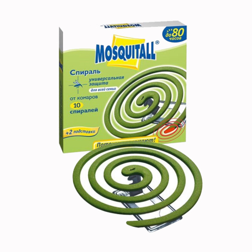 Спирали Mosquitall "Универсальная защита" от комаров (10 шт), тов-142037 купить за 0 руб. в Новосибирске