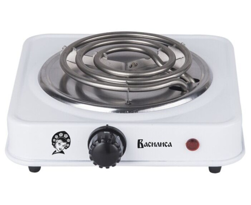 Эл. плитка "Василиса" ВА-901 1-конф. белая 1000Вт, терморегулятор купить за 1 035 руб. в Новосибирске