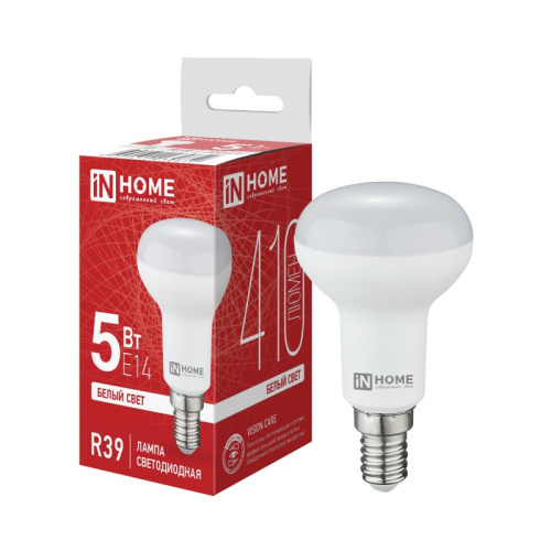 Лампа светодиодная LED-R39-VC 5Вт 230В Е14 4000К 410Лм IN HOME купить за 123 руб. в Новосибирске