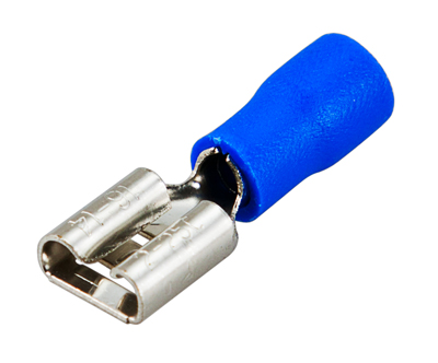 КЛЕММА ПЛОСКАЯ изолированная (гнездо) 1.5-2.5мм² ( VF 2-250 )  REXANT купить за 10 руб. в Новосибирске