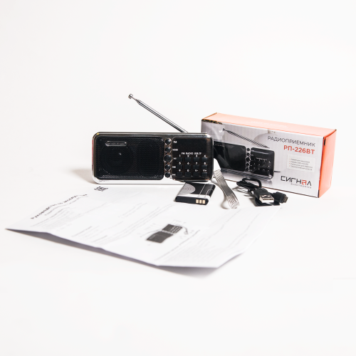 Радиоприемник "Сигнал РП-226BT", FM 76-108МГц, акб 1100mA/h, USB/microSD, дисплей, 17833 купить за 1&nbsp;819 руб. в Новосибирске