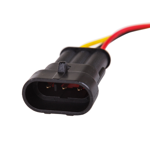 DJ7031-1.5-11 Автомобильный разъем штекер с проводом 20см (3-х контактный) купить за 300 руб. в Новосибирске